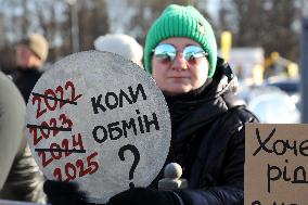 Dont Be Silent! Captivity Kills rally in Kyiv